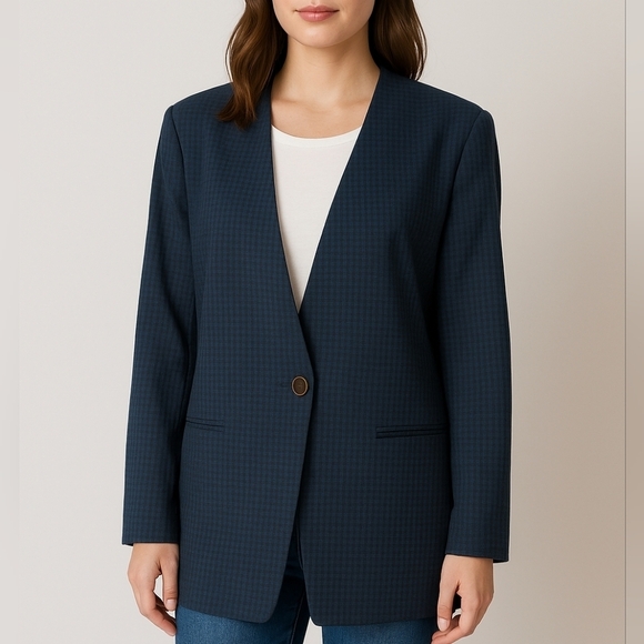 Vintage Jackets & Blazers - Vintage Braemar Michelle Monet houndstooth…